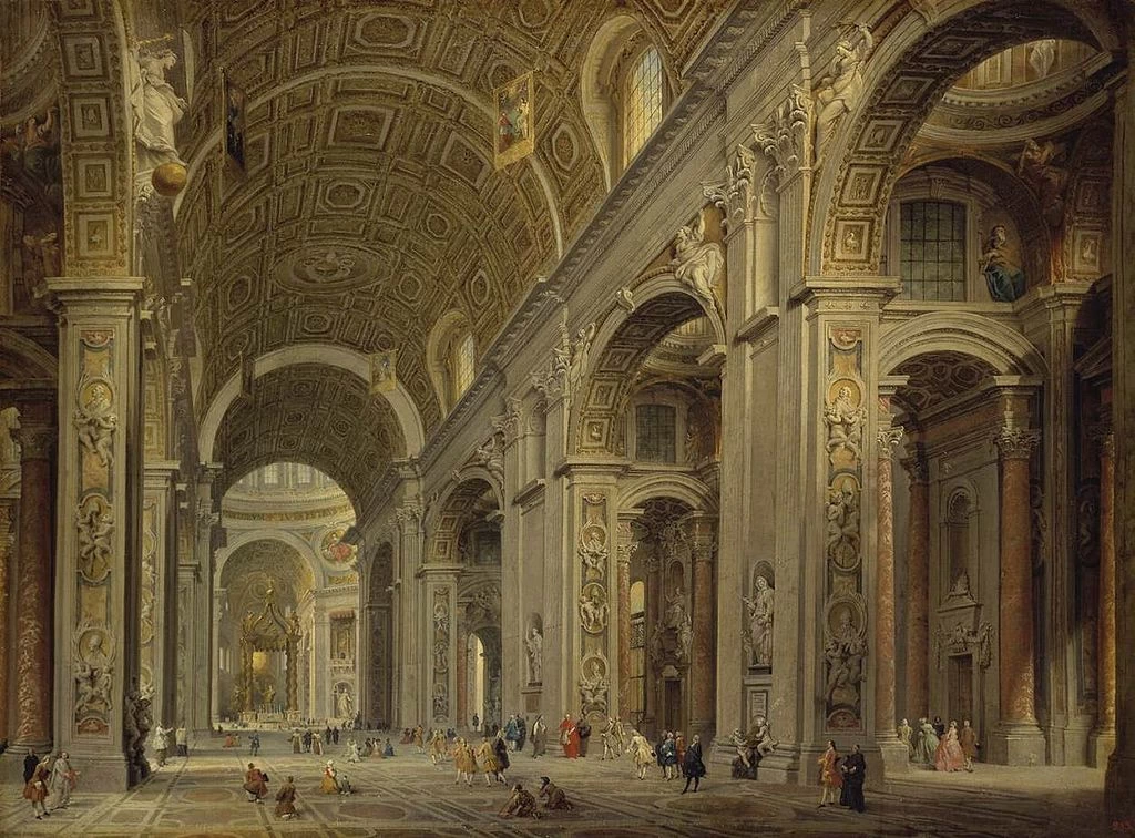 Interno di San Pietro a Roma - Hermitage, San Pietroburgo